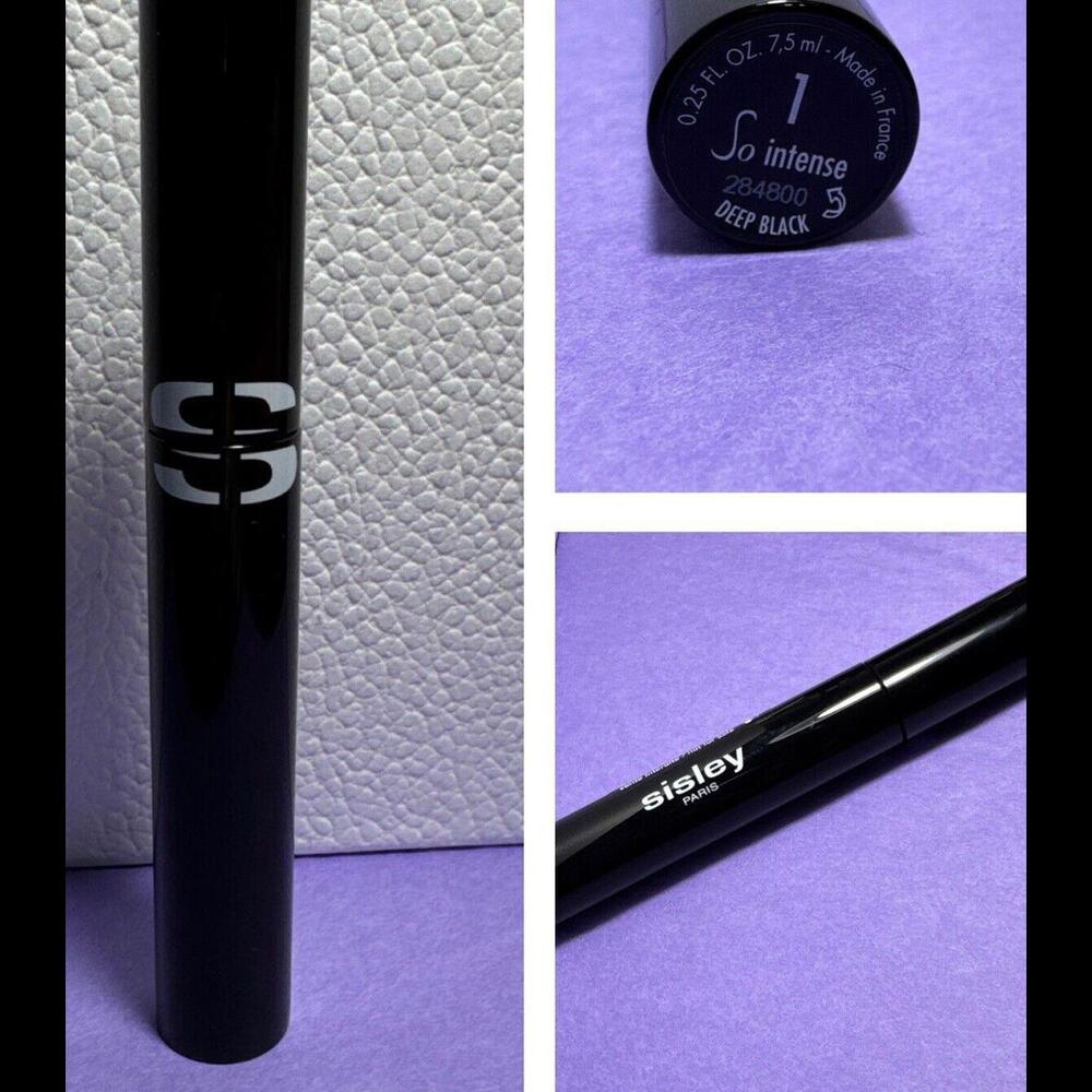 Sisley Paris~So Intense Mascara in 1 Deep Black~0.25fl oz/7.5ml~Full Size~NEW~